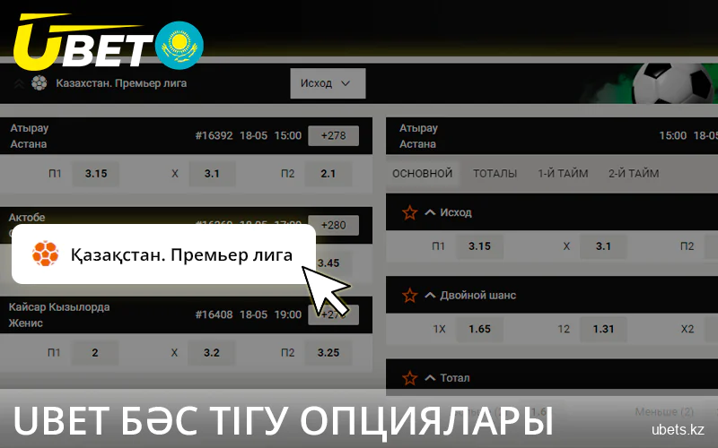 Қазақстандағы Uber сайтындағы ставкалардың нұсқалары