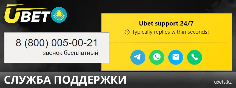 Контактная служба для казахстанских бетторов Ubet