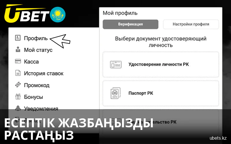 Қазақстандағы Ubet сайтында өз есептік жазбаңызды растаңыз
