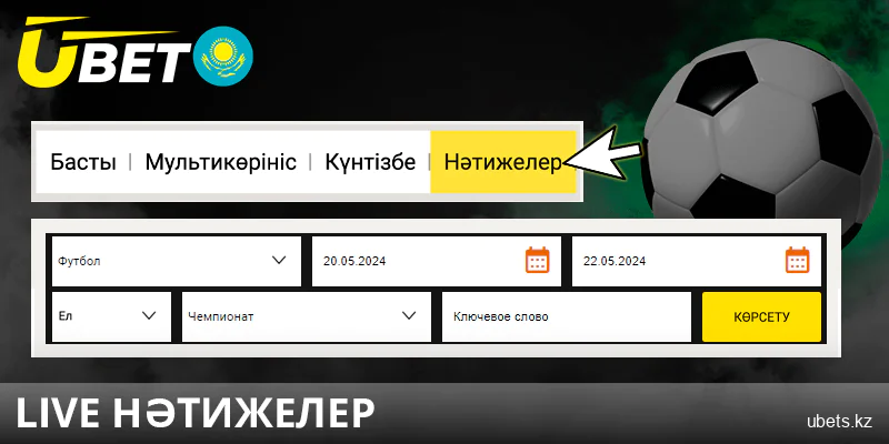 Қазақстандық ubet бетторларына арналған лайв-жарыстардың нәтижелері